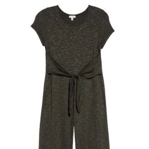 Love, fire tie front crop jumpsuit for girls size M.